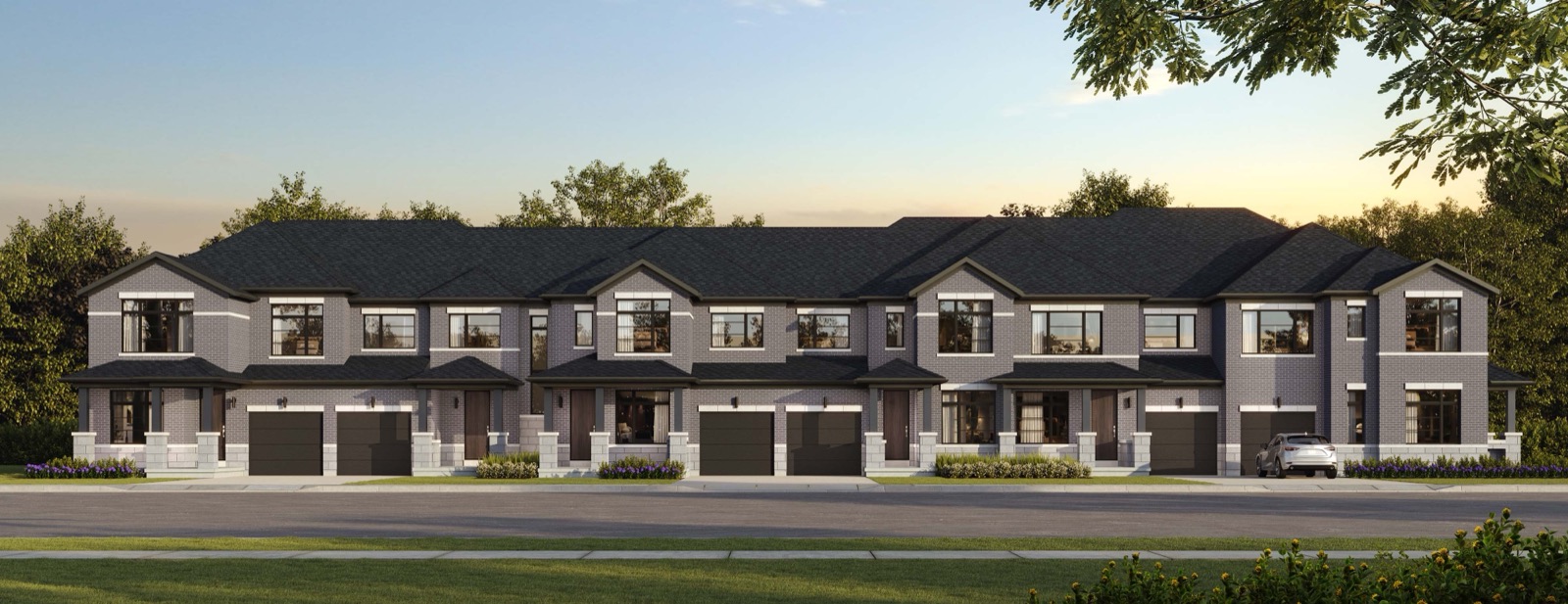 Official Wildfield Village townhome exterior rendering