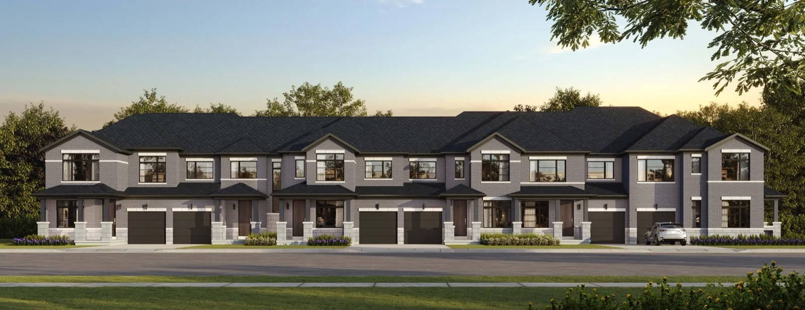 Wildfield Village Caledon Townhomes exterior rendering by Solmar